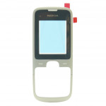0257126 Guscio frontale Silver-Nero per Nokia C1-01
