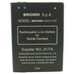 30002382 Batteria a litio 2000mAh bulk per Brondi 520 S HD