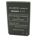 30002873 Batteria W12 a litio 600 mAh bulk per Brondi Amico Unico