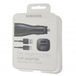 Caricabatteria auto fast charger 2 ampere Type-C dual