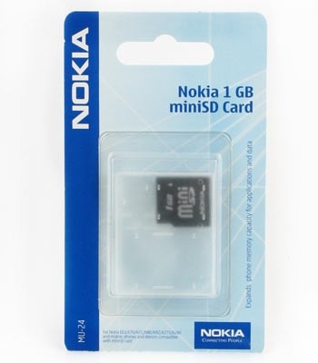 Memory card miniSD MU-24 da 1 GB